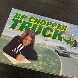 bp Chopper Truck Panel Graphic – Green and Yellow Logo Artwork